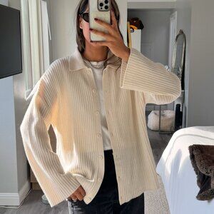 NWOT Reformation Fantino Cardigan, Cream (S)